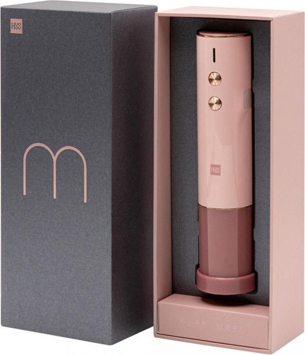 Штопор Xiaomi Штопор HuoHuo Secret Wine Corkscrew-Pink HXS-P (HU0121)  Фото №5