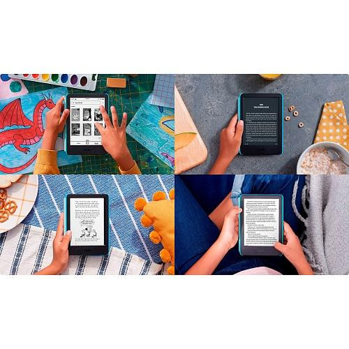 Электронная книга с подсветкой Amazon Kindle Kids 11th Gen. 2022 16Gb Ocean Explorer  Фото №2
