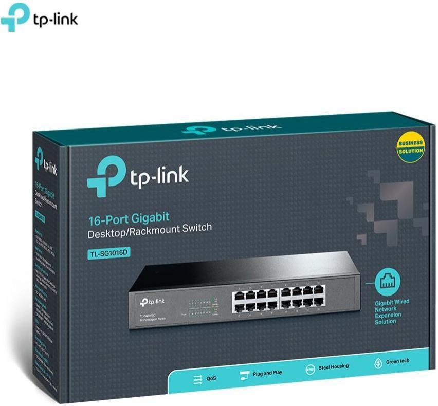 Комутатор некерований TP-Link TL-SG1016D (UA)  Фото №3