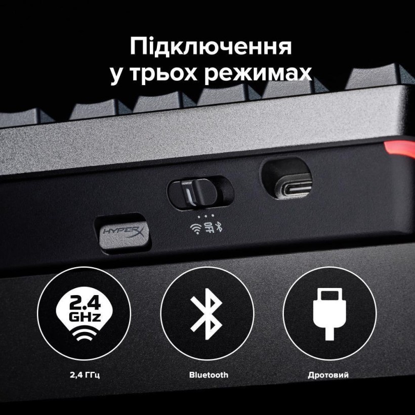 Клавиатура HyperX Alloy Rise 75 Black (91Y91AA) (UA)  Фото №5