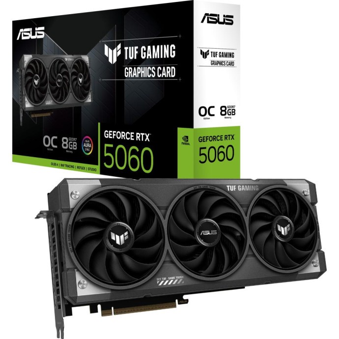 Видеокарта ASUS GeForce RTX5060 8Gb TUF GAMING OC (TUF-RTX5060-O8G-GAMING)  Фото №8