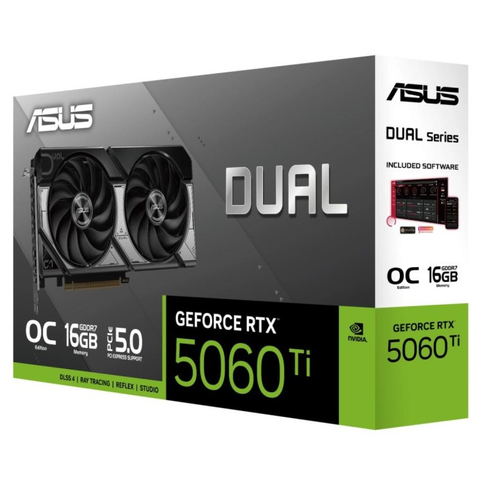 Відеокарта ASUS GeForce RTX5060Ti 16Gb DUAL OC (DUAL-RTX5060TI-O16G) (UA)  Фото №5