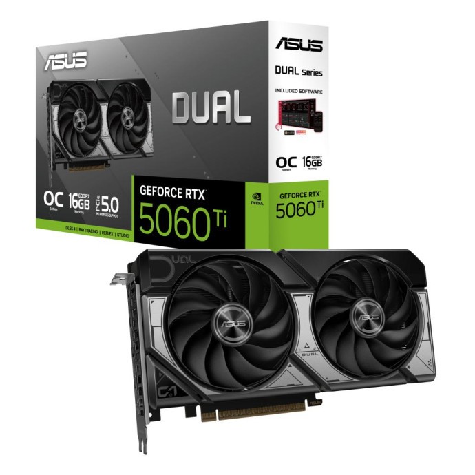Відеокарта ASUS GeForce RTX5060Ti 16Gb DUAL OC (DUAL-RTX5060TI-O16G) (UA)  Фото №6