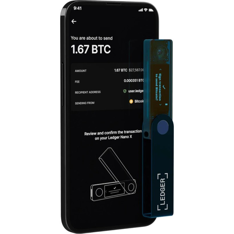 Апаратний криптогаманець Ledger Nano X Sapphire Blue  Фото №3