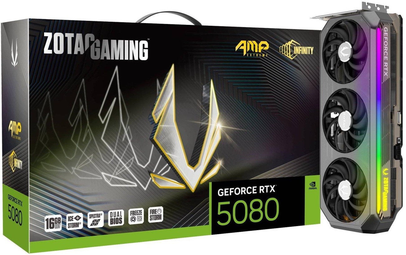 Видеокарта Zotac GAMING GeForce RTX 5080 AMP Extreme INFINITY (ZT-B50800B-10P)
