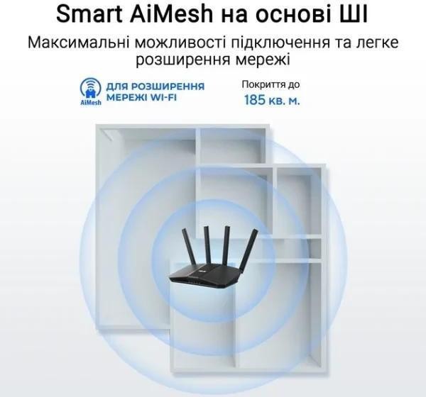 Бездротовий маршрутизатор (роутер) ASUS RT-BE58U BE3600 (90IG0910-MO3C00)  Фото №1