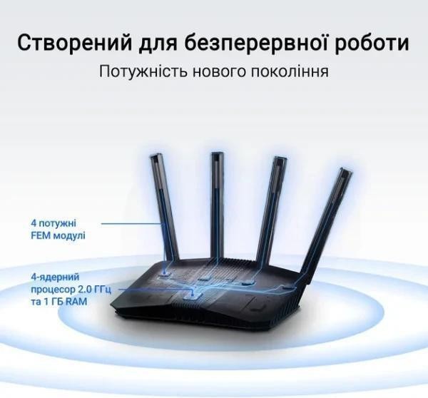 Бездротовий маршрутизатор (роутер) ASUS RT-BE58U BE3600 (90IG0910-MO3C00)  Фото №2
