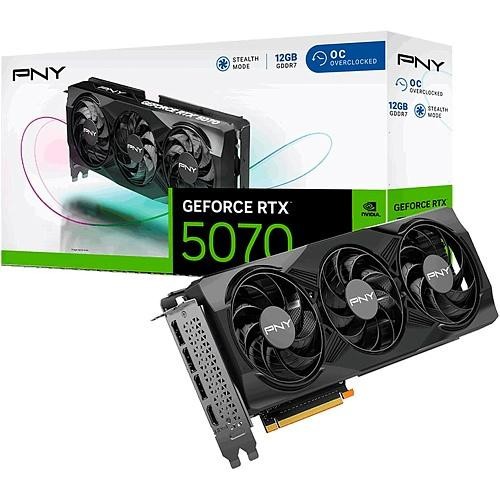 Видеокарта PNY GeForce RTX 5070 Overclocked Triple Fan (VCG507012TFXPB1-O)