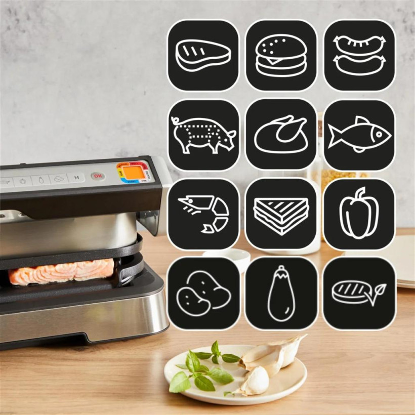 Електрогриль притискний Tefal OptiGrill 4in1 XL GC784D30 (UA)  Фото №9