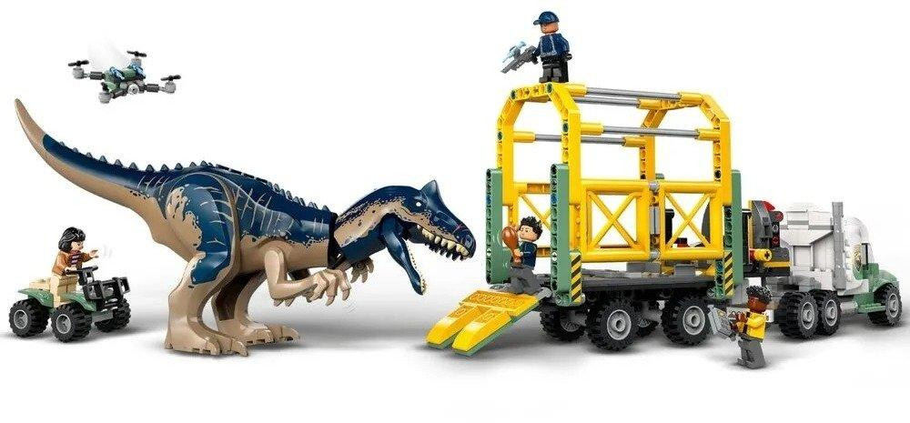 Блоковий конструктор LEGO Jurassic World Місії динозаврів: Вантажівка для перевезення алозавра (76966)  Фото №3