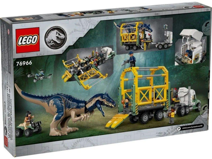 Блоковий конструктор LEGO Jurassic World Місії динозаврів: Вантажівка для перевезення алозавра (76966)  Фото №0