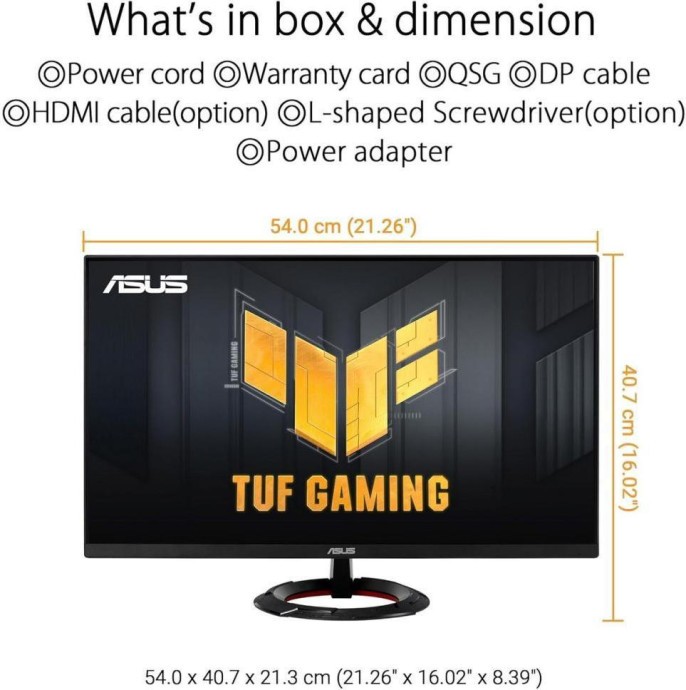 Монитор ASUS TUF Gaming VG249Q3R (90LM0AE1-B01E70)  Фото №4