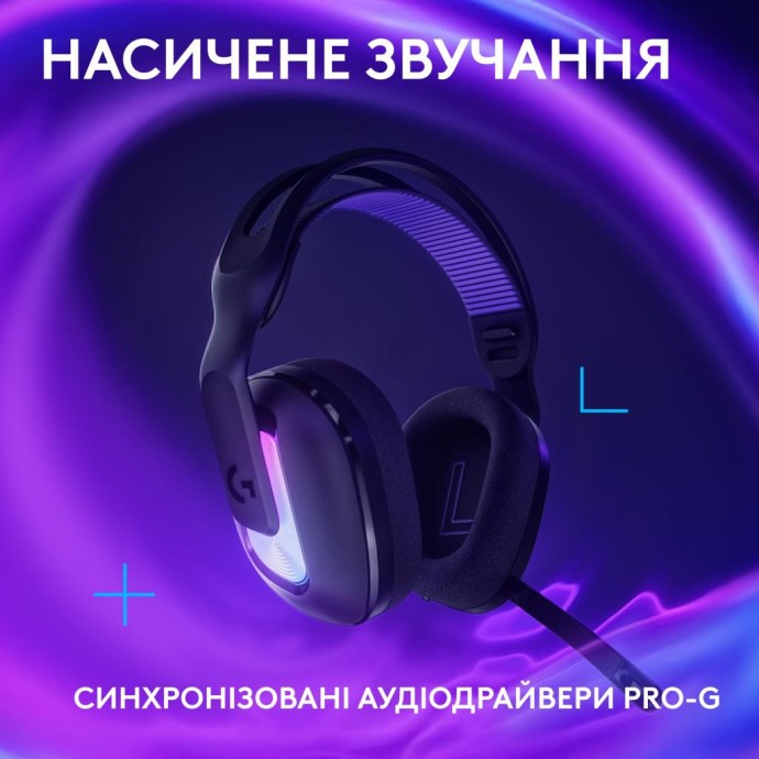 Навушники з мікрофоном Logitech G522 Lightspeed Black (981-001544) (UA)  Фото №4