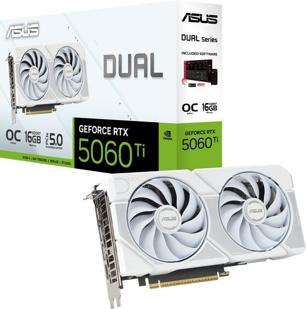 Видеокарта ASUS DUAL-RTX5060TI-O16G-WHITE  Фото №9