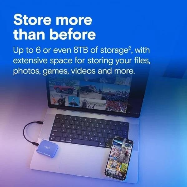 Внешний SSD Crucial X10 2 TB Blue (CT2000X10SSD9)  Фото №0