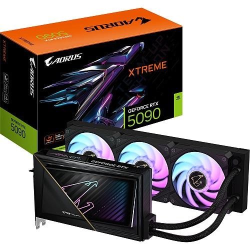 Видеокарта GIGABYTE AORUS GeForce RTX 5090 XTREME WATERFORCE 32G (GV-N5090AORUSX W-32GD)