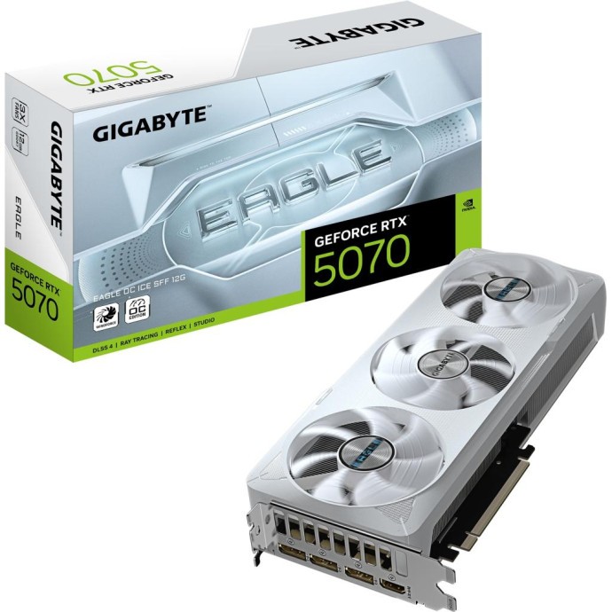 Видеокарта GIGABYTE GeForce RTX 5070 EAGLE OC ICE SFF 12G (GV-N5070EAGLEOC ICE-12GD)  Фото №8
