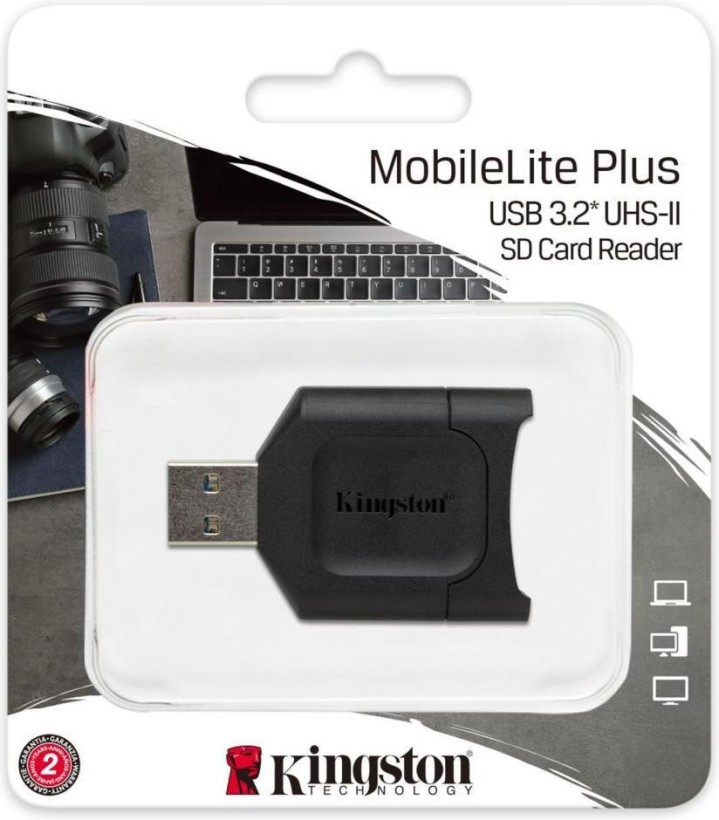 Картридер Kingston USB 3.1 SDHC/SDXC UHS-II MobileLite Plus (MLP)  Фото №0