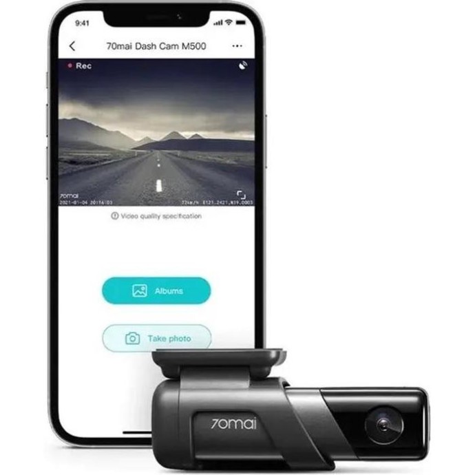 Автомобильный видеорегистратор 70mai Dash Cam M500 128GB (6971669781255)  Фото №8