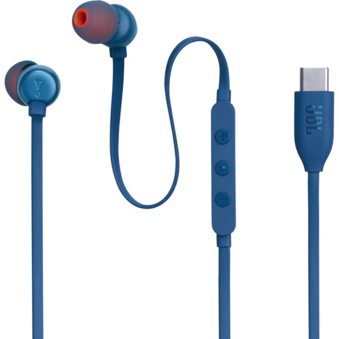 Навушники з мікрофоном JBL Tune 310C Blue (JBLT310CBLU)  Фото №0