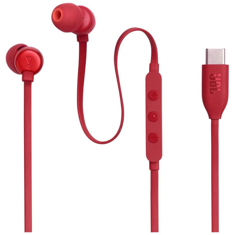 Наушники с микрофоном JBL Tune 310C Red (JBLT310CRED)  Фото №0