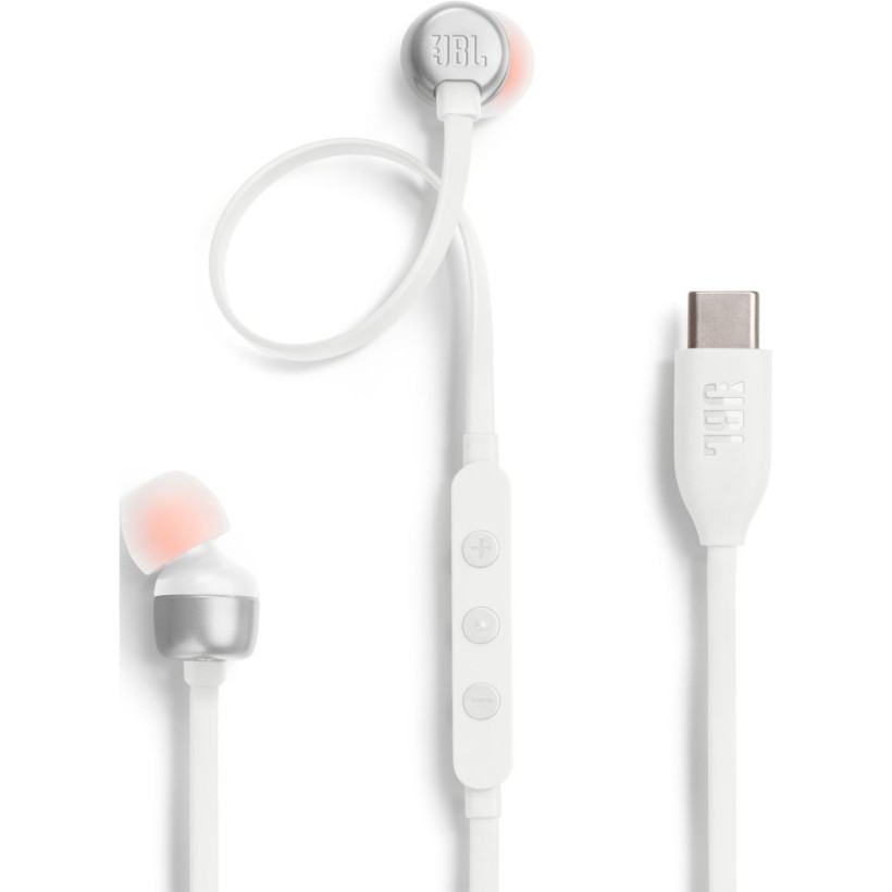 Навушники з мікрофоном JBL Tune 310C White (JBLT310CWHT)  Фото №1