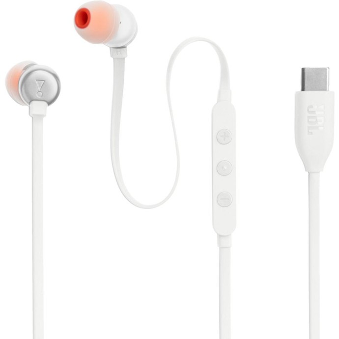 Навушники з мікрофоном JBL Tune 310C White (JBLT310CWHT)  Фото №0
