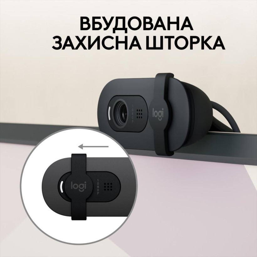 Веб-камера Logitech Brio 105 Full HD 1080p Graphite (960-001592)  Фото №10