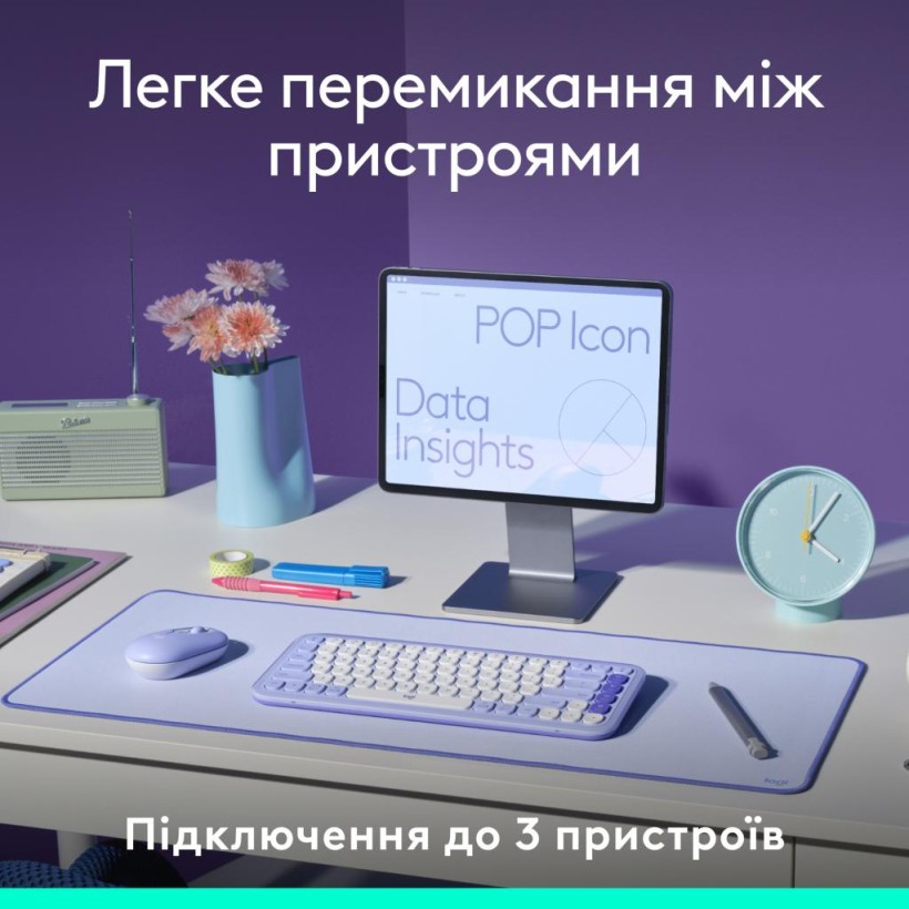 Клавиатура Logitech POP Icon Keys Graphite (920-013157)  Фото №5