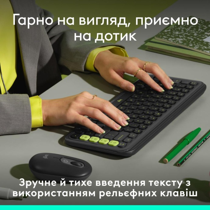 Клавиатура Logitech POP Icon Keys Graphite (920-013157)  Фото №1