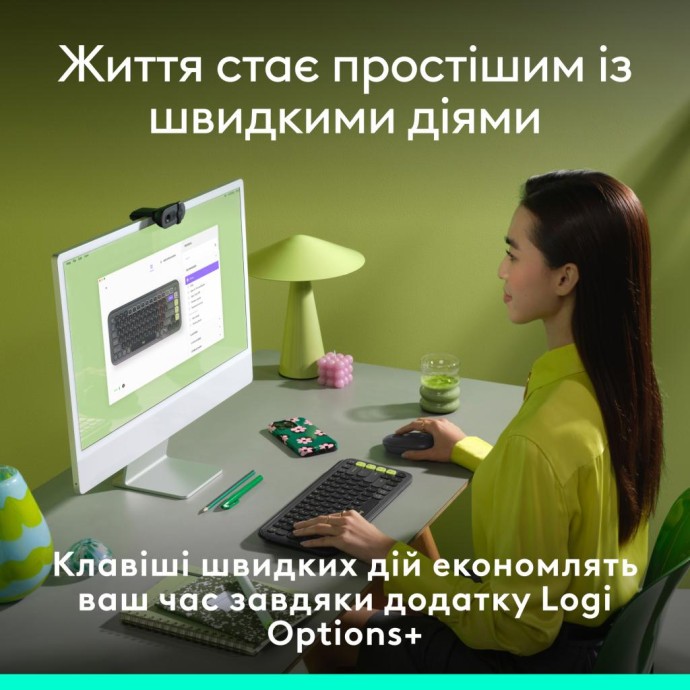 Клавиатура Logitech POP Icon Keys Graphite (920-013157)  Фото №2