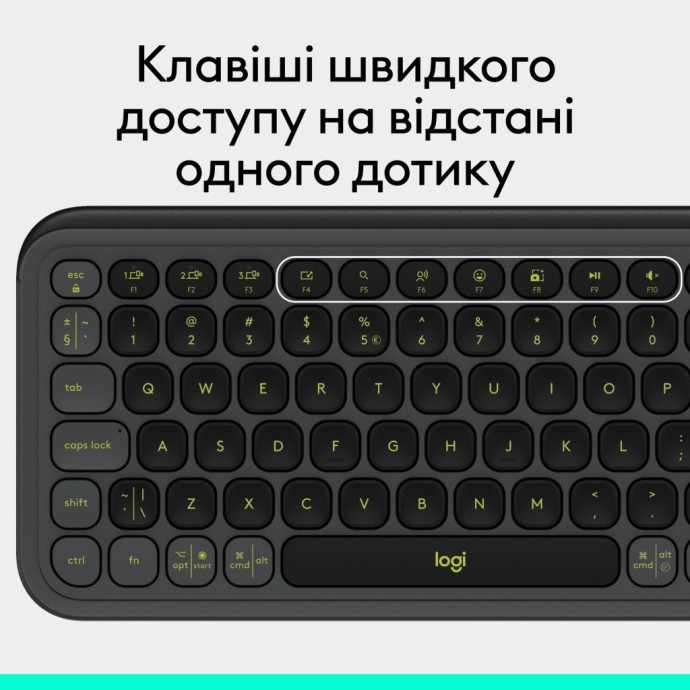 Клавиатура Logitech POP Icon Keys Graphite (920-013157)  Фото №6