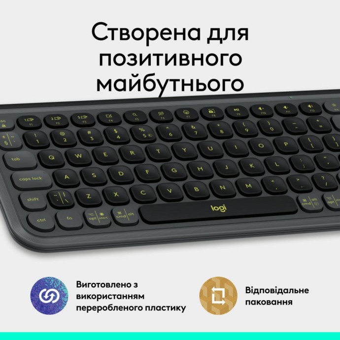 Клавиатура Logitech POP Icon Keys Graphite (920-013157)  Фото №8