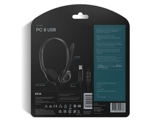 Наушники с микрофоном Sennheiser EPOS PC 8 USB (1000432) (UA)  Фото №8