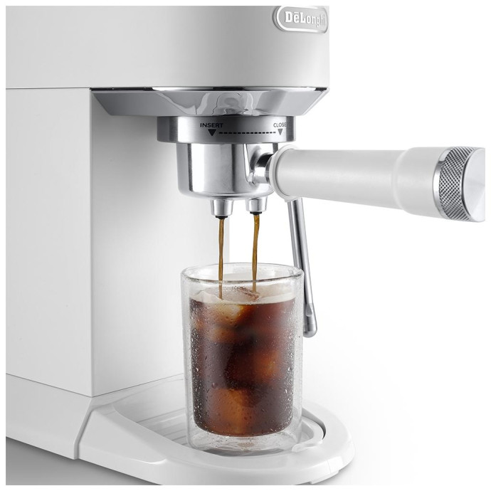 Ріжкова кавоварка еспресо Delonghi Dedica Duo EC 890.WI  Фото №4